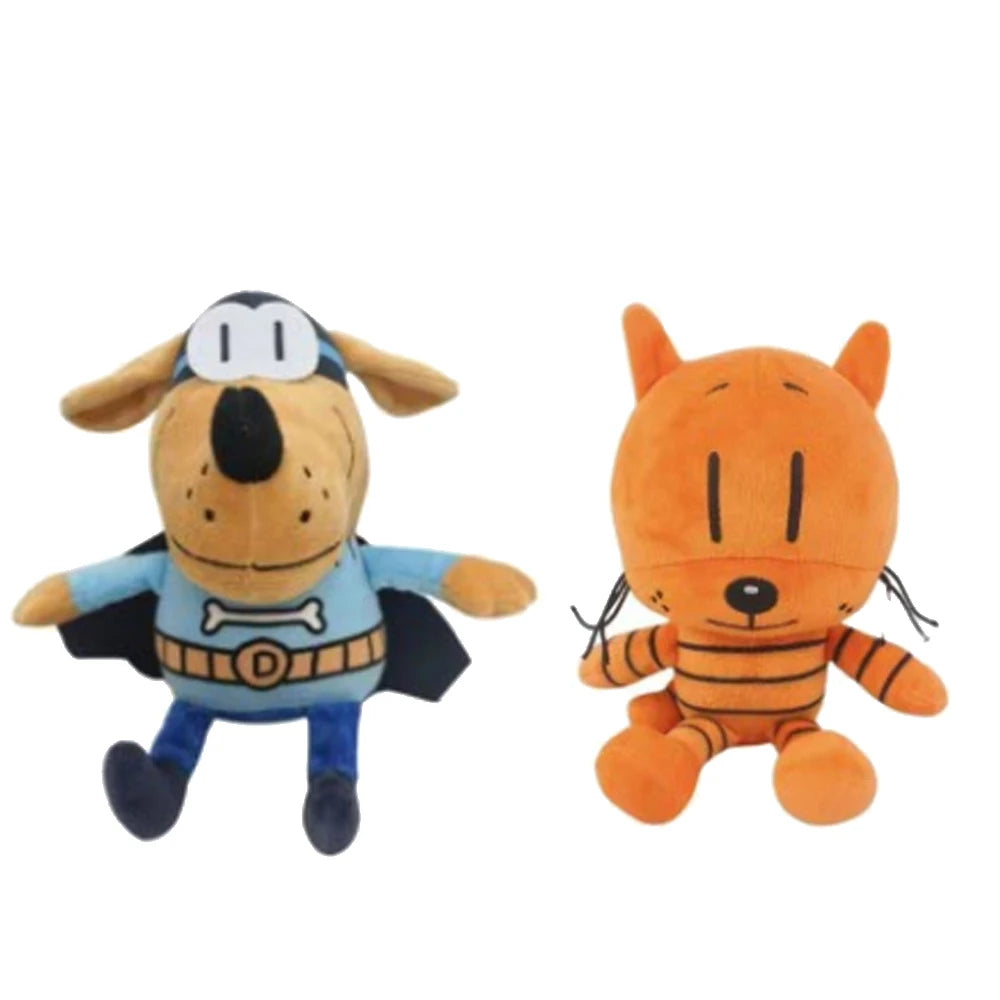25cm Cute Dog Man Plush Toys Dogman Soft Stuffed Doll Cartoon Petey the Cat Puppy Chief Plushie Animals Figures Birthday Gifts