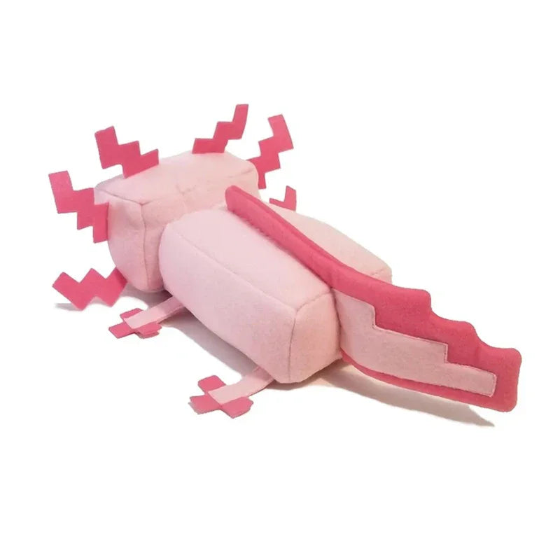 Cute Soft Minecraft Pink/Blue Axolotl Plushie